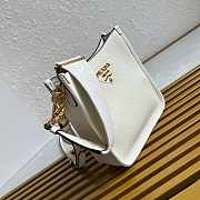 Fortok Prada Leather mini shoulder bag White 20*19*6cm - 3