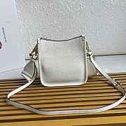 Fortok Prada Leather mini shoulder bag White 20*19*6cm - 2