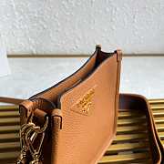 Fortok Prada Leather mini shoulder bag Caramel 20*19*6cm  - 6