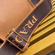 Fortok Prada Leather mini shoulder bag Caramel 20*19*6cm  - 2