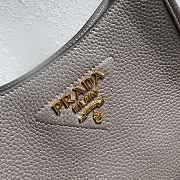 Fortok Prada Leather mini shoulder bag Clay Gray 20*19*6cm  - 2