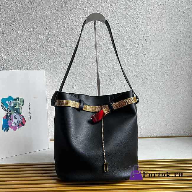 Fortok Prada Bucket bags Black 6.5cm*29cm*18cm   - 1