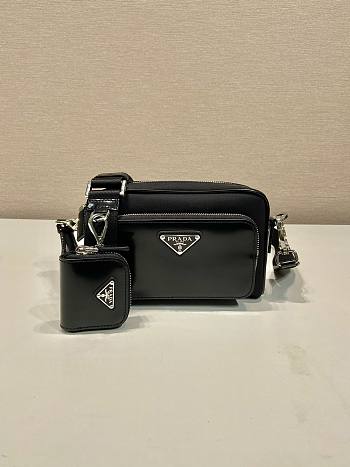 Fortok Prada Re-Nylon shoulder bag Black 18x11.5x5cm