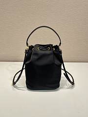 Fortok Prada Duet Re-Nylon bucket bag Black 17.5x22.5x12cm - 5