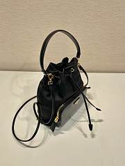 Fortok Prada Duet Re-Nylon bucket bag Black 17.5x22.5x12cm - 2
