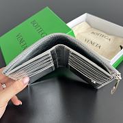 Fortok Bottega Veneta Wallet Silver 14.5x9.5 cm - 6