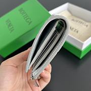Fortok Bottega Veneta Wallet Silver 14.5x9.5 cm - 4