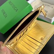 Fortok Bottega Veneta Wallet Gold 14.5x9.5 cm - 3