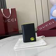 Fortok Gucci Black Wallet Logo Green 10.5 x 7.5 x 2.5 cm - 1