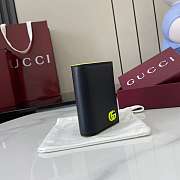 Fortok Gucci Black Wallet Logo Green 10.5 x 7.5 x 2.5 cm - 6