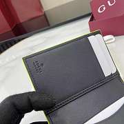 Fortok Gucci Black Wallet Logo Green 10.5 x 7.5 x 2.5 cm - 3