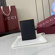 Fortok Gucci Black Wallet Logo Orange 10.5 x 7.5 x 2.5 cm - 5