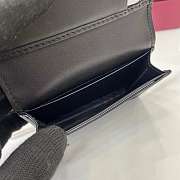 Fortok Gucci Black Wallet Logo Silver 10.5 x 7.5 x 2.5 cm - 4