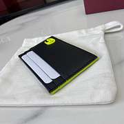 Fortok Gucci Black Card Holder Logo Green 11 x 7 cm - 3