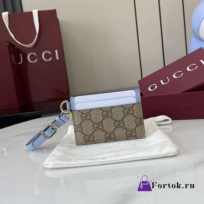 Fortok Gucci Card Holder Monogram 7 x 10 cm - 1