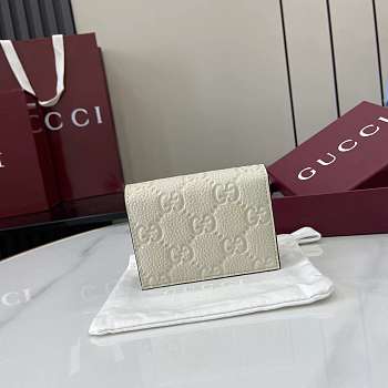 Fortok Gucci Wallet Off-White 11 x 8.5 x 3 cm
