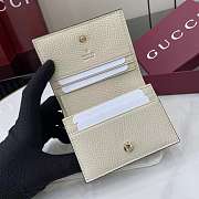 Fortok Gucci Wallet Off-White 11 x 8.5 x 3 cm - 4