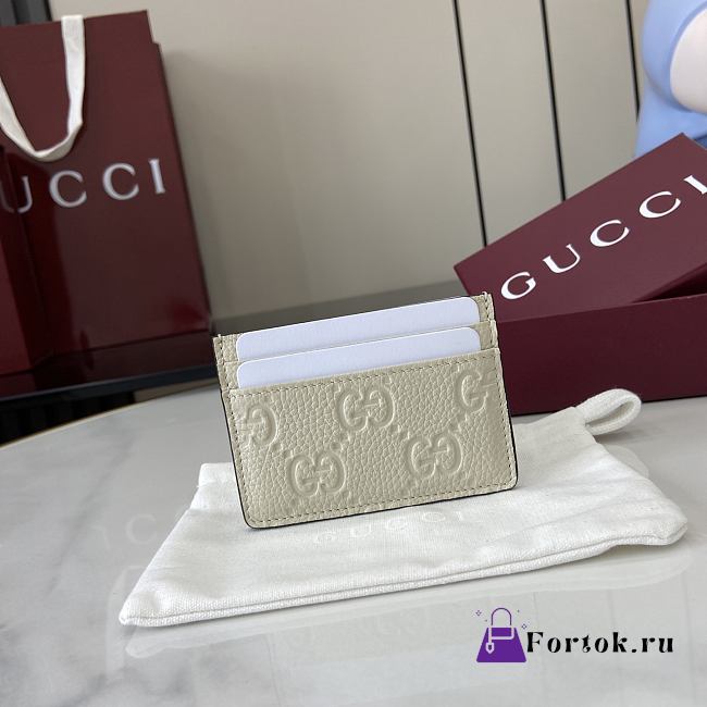 Fortok Gucci Card Holder Off-White 10 x 7 cm - 1