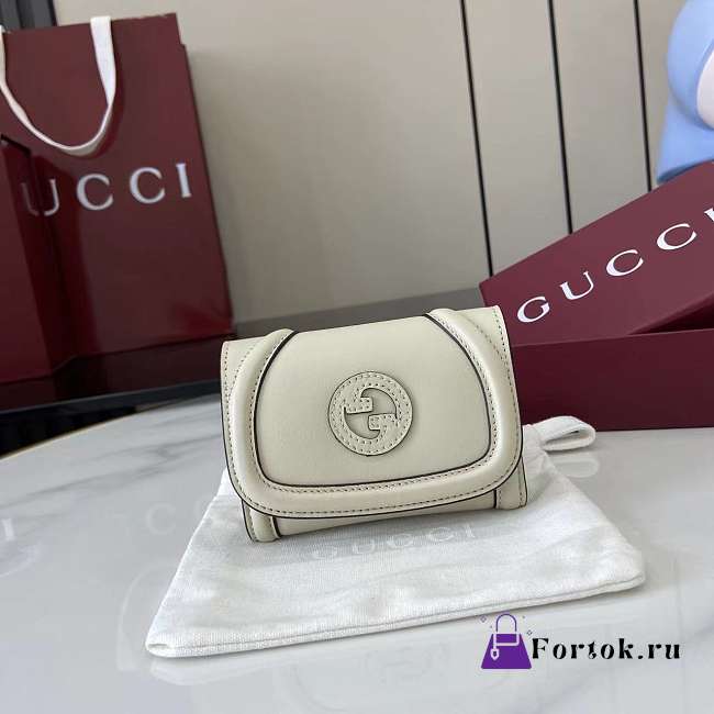 Fortok Gucci Blondie Mini Wallet Off-White 11 x 9 cm  - 1