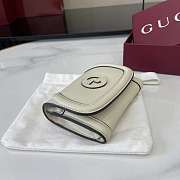 Fortok Gucci Blondie Mini Wallet Off-White 11 x 9 cm  - 5