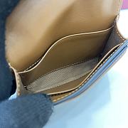 Fortok Gucci Blondie Mini Wallet Dark Brown 11 x 9 cm  - 6