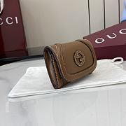 Fortok Gucci Blondie Mini Wallet Dark Brown 11 x 9 cm  - 3