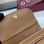Fortok Gucci Blondie Mini Wallet Dark Brown 11 x 9 cm  - 2