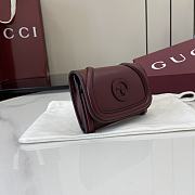 Fortok Gucci Blondie Mini Wallet Rouge 11 x 9 cm  - 6