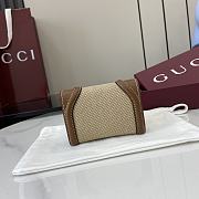 Fortok Gucci Blondie Mini Wallet Canvas Brown 11 x 9 cm  - 3