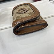 Fortok Gucci Blondie Mini Wallet Canvas Logo Brown 11 x 9 cm  - 5