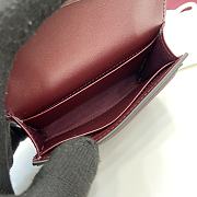 Fortok Gucci Blondie Mini Wallet Logo Brown 11 x 9 cm  - 3