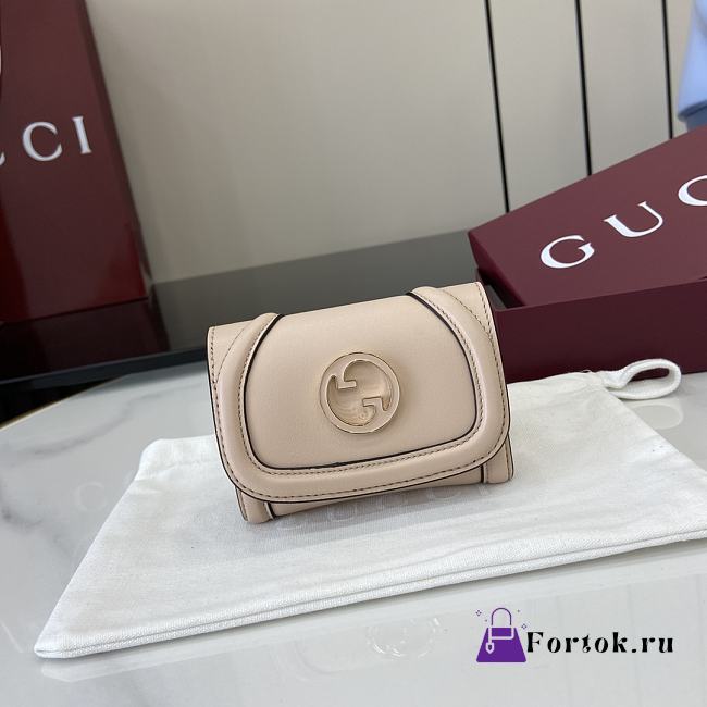 Fortok Gucci Blondie Mini Wallet Beige 11 x 9 cm  - 1