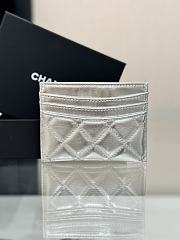 Fortok Chanel Card Holder Silver  - 6