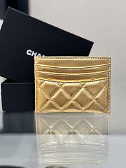 Fortok Chanel Card Holder Gold  - 4