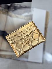 Fortok Chanel Card Holder Gold  - 5