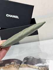 Fortok Chanel Card Holder Carviar Matcha Green - 4