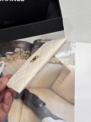 Fortok Chanel Card Holder Carviar Clay Grey - 5
