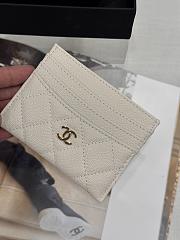 Fortok Chanel Card Holder Carviar Clay Grey - 3