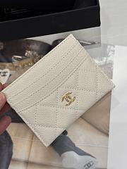 Fortok Chanel Card Holder Carviar Clay Grey - 2
