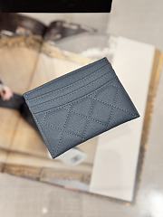 Fortok Chanel Card Holder Carviar Navy Blue - 5