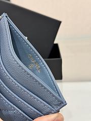 Fortok Chanel Card Holder Carviar Navy Blue - 3
