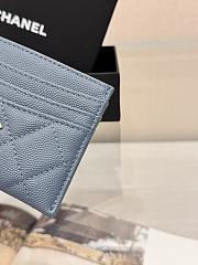 Fortok Chanel Card Holder Carviar Navy Blue - 2