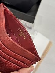 Fortok Chanel Card Holder Carviar Red - 2