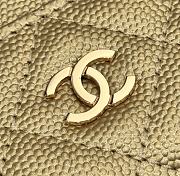 Fortok Chanel Card Holder Carviar Gold - 6