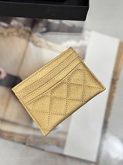 Fortok Chanel Card Holder Carviar Gold - 5