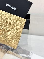 Fortok Chanel Card Holder Carviar Gold - 3