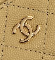 Fortok Chanel Card Holder Carviar Baby Yellow - 2