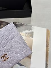 Fortok Chanel Card Holder Carviar Baby Purple - 2