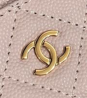 Fortok Chanel Card Holder Carviar Baby Pink - 6