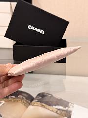 Fortok Chanel Card Holder Carviar Baby Pink - 4